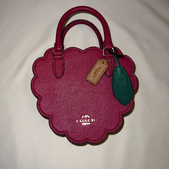 Coach Raspberry Crossbody Handbag - Picture 11 of 12